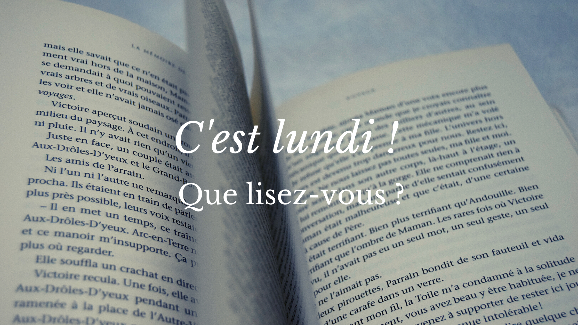 C'est Lundi ! Que Lisez-Vous ? #1