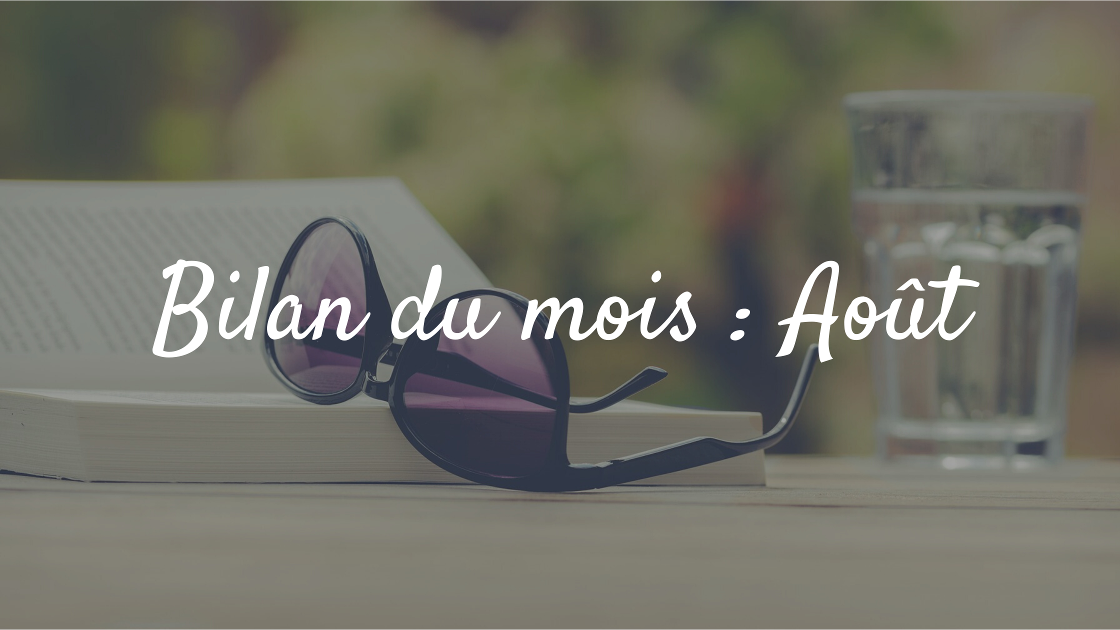Bilan du mois d'Août